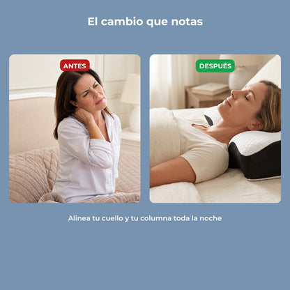 Antes y despues - alinea cuello y columna