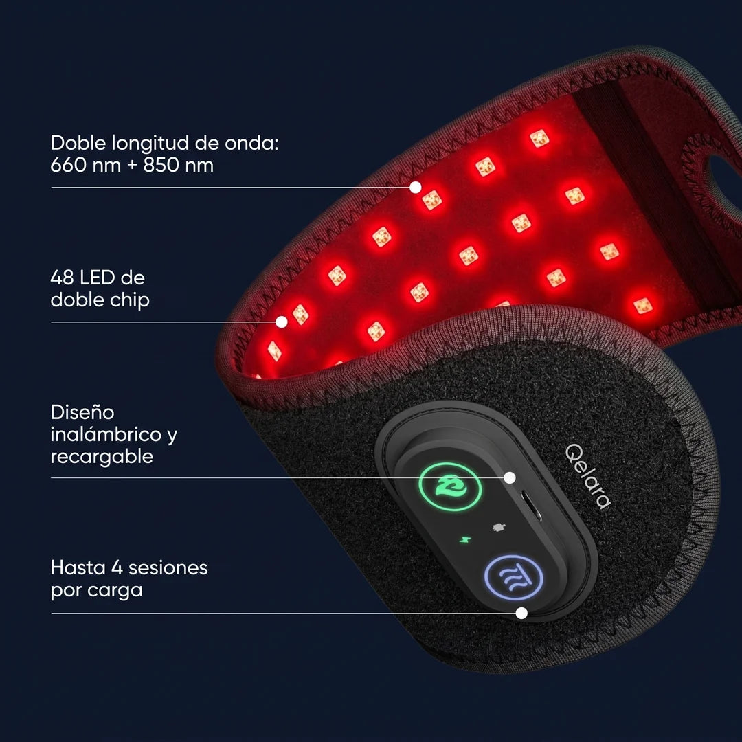 NeuroLux — doble longitud de onda 660/850 nm, 48 LED